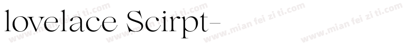lovelace Scirpt字体转换